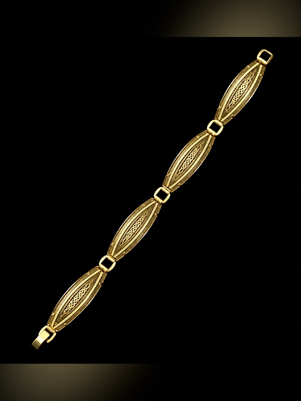 Gold Tone Women’s Filigree Link Bracelet